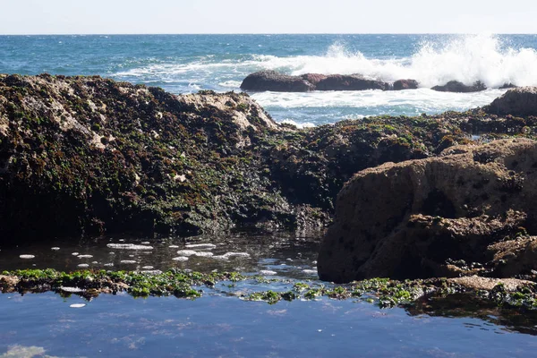 Mořské Vlny Pláž Cascais Portugalsko — Stock fotografie