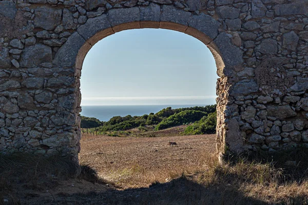 Romerska Ruiner Sesimbra Portugal — Stockfoto