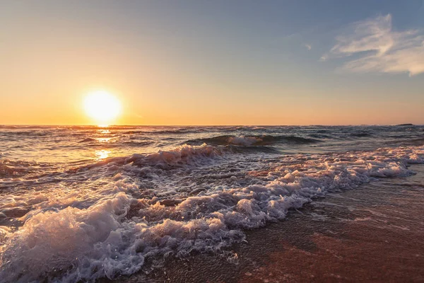 Beau Coucher Soleil Sur Plage Adraga Sintra Lisbonne Portugal — Photo