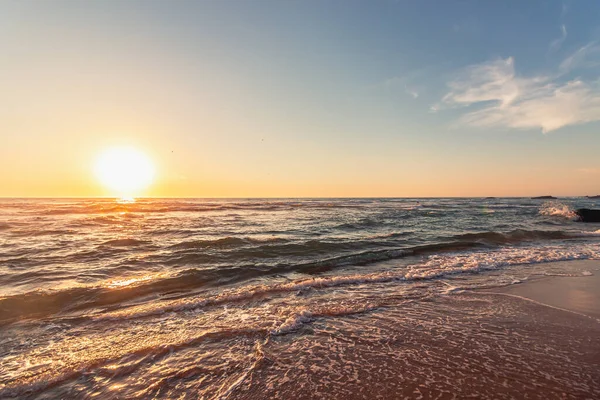 Vacker Solnedgång Stranden Adraga Sintra Lissabon Portugal — Stockfoto