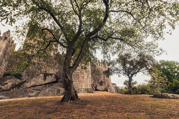 Guimaraes Castle Located Birthplace Portugal — Stock Photo, Image