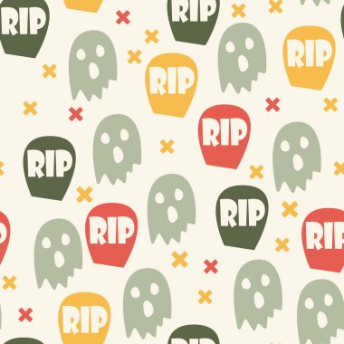 Hayalet ve Mezar Taşı Cadılar Bayramı Kusursuz