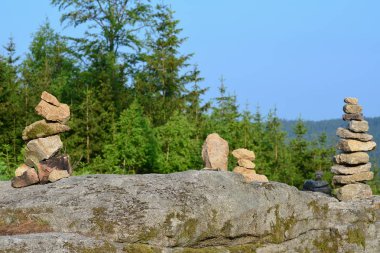 Bir taş, South Bohemia, Çek Cumhuriyeti ile çocuk oyun