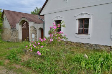 daha önce eski ev bahçe. South Bohemia, Çek Cumhuriyeti