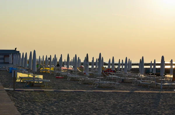 Mar Mañana Playa Turística Eraclea Mare Italia — Foto de Stock