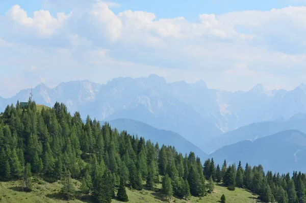 Гайлтальные Альпы Вид Пешеходной Тропы Гору Добрач Каринтия Австрия — стоковое фото