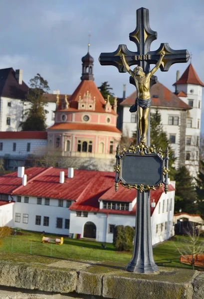 Complejo Histórico Del Castillo Ciudad Jindrichuv Hradec Sur Bohemia República — Foto de Stock