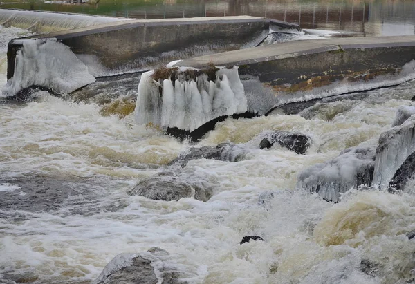 Eau qui coule rapidement, Bohême du Sud — Photo