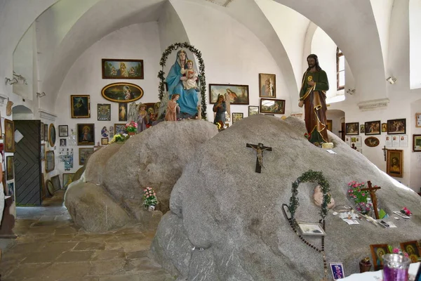 Interior Capilla Iglesia Peregrinación Nuestra Señora Las Nieves Piedra Santa — Foto de Stock