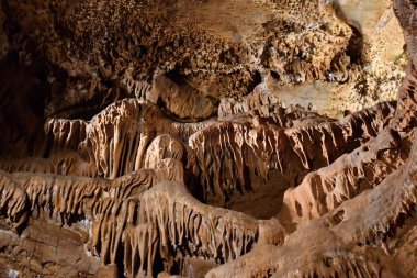 Sarkıt dekorasyon, mağara Balcarka, Güney Moravya, Çek Cumhuriyeti