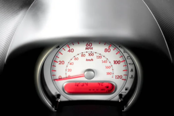 Vehicle Dashboard Gauge Speedometer Speed Mph — Stock Photo, Image