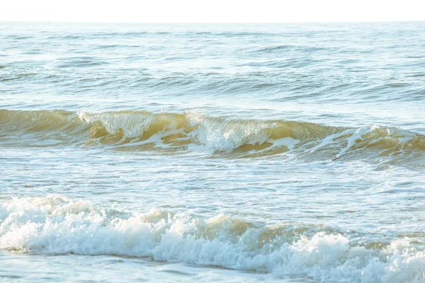 Ondas Oceânicas Cair Costa — Fotografia de Stock