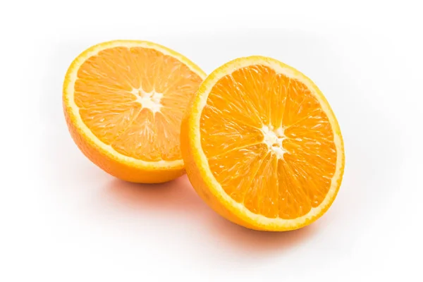 Ripe Orange Isolated White Background Fresh Citrus Fruit Photography Orange — ストック写真