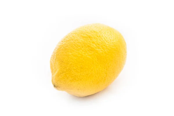 Ripe Lemon Isolated White Background Fresh Citrus Fruit Photography Vitamin — Φωτογραφία Αρχείου