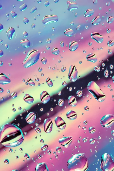 Water Drops Colorful Background — Stock Photo, Image