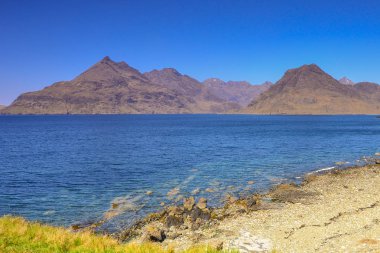 Isle of Skye, İskoçya - Cuillin Hills Elgol görüldü