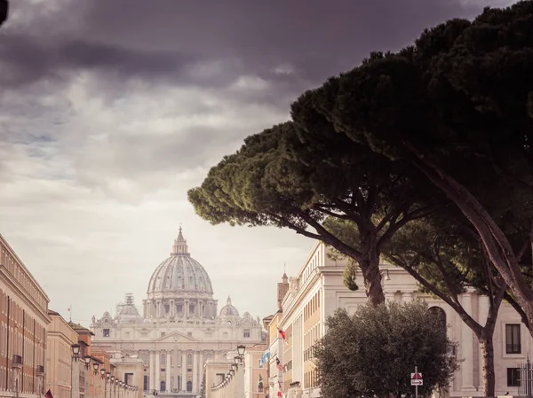 Roma Italia Diciembre 2018 Basílica San Pedro — Foto de Stock