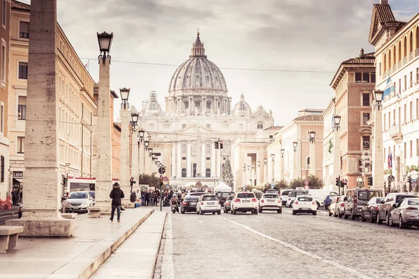 Roma Itália Dezembro 2018 Basílica São Pedro — Fotografia de Stock
