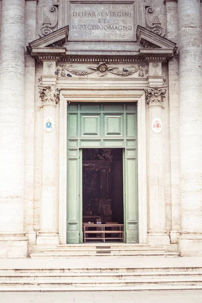 Old Retro Door Rome Trastevere — Stock Photo, Image