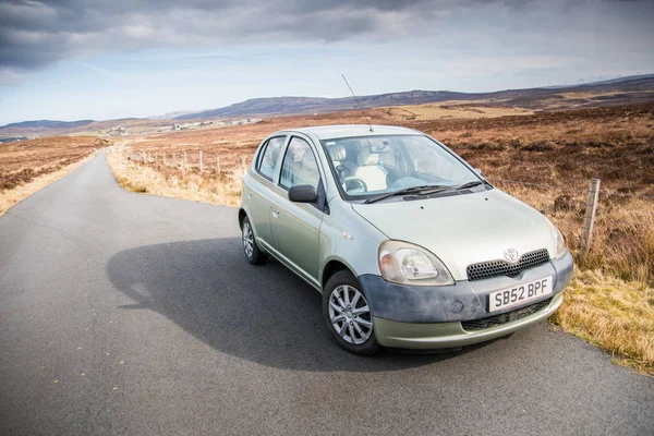 Dunvegan, Isle of Skye, Scotland - September 2017: Toyota Yaris