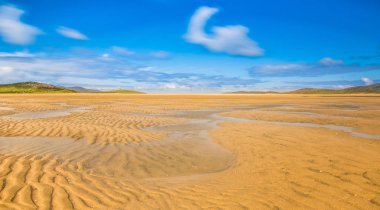 Isle of Harris manzara - güzel sonsuz kumlu plaj ve tur