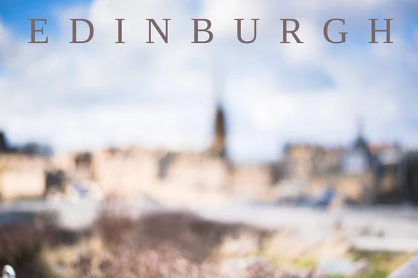 Панорама Эдинбурга, Шотландия — стоковое фото