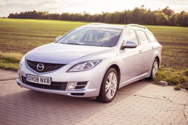 Eylül 2018, Ustka, Polonya: Mazda 6 Estate - 2008 model, Gh