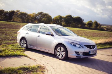 Eylül 2018, Ustka, Polonya: Mazda 6 Estate - 2008 model, Gh