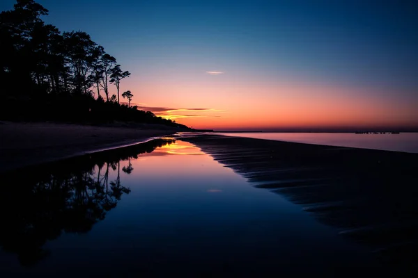 Oceano céu por do sol - lindo céu panorâmico crepúsculo e w pacífica — Fotografia de Stock