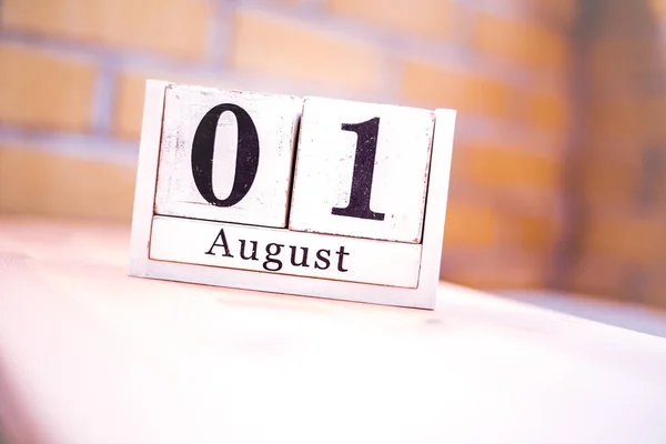 1st of August - August 1 - Birthday - International Day - Nation — Stock Photo, Image