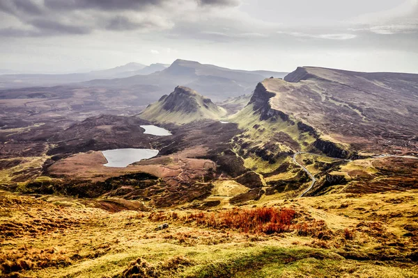 Quiraing - spettacolare paesaggio dell'Isola di Skye — Foto Stock