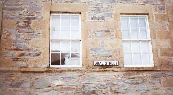 Dunkeld / Scotland - 7 July 2019: Brae Street in Dunkeld
