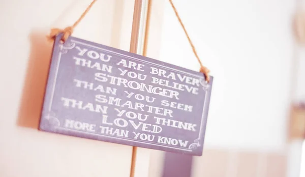 Stirling/Scotland - 7 July 2019: You are braver that you believe — Stock Photo, Image