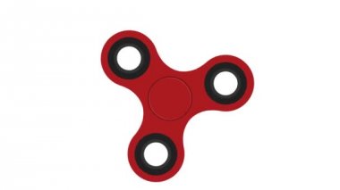 Kırmızı el spinner hızlı döner