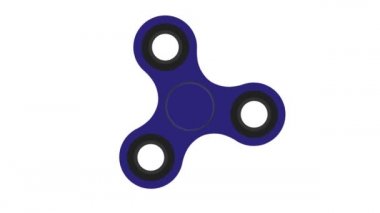 mavi el spinner hızlı döner