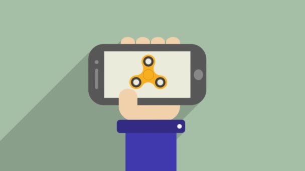 手机中的手动微调器 — 图库视频影像
