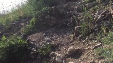 kız dağdan aşağı iner