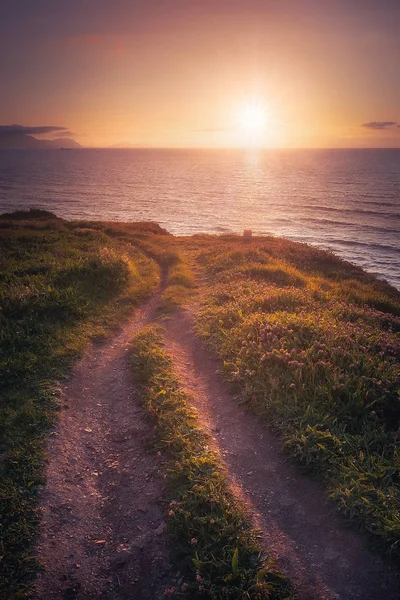 Beautiful Path Sea — Stock Photo, Image