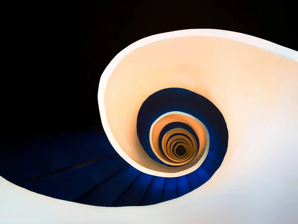 Design Abstract Spiral Staircase — Stock Photo, Image