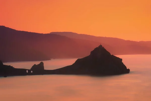 Sunset San Juan Gaztelugatxe — Stock Photo, Image