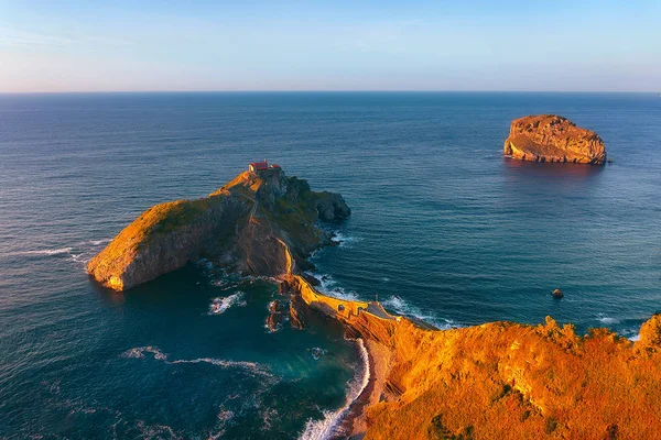 San Juan Gaztelugatxe Sunset — Stock Photo, Image