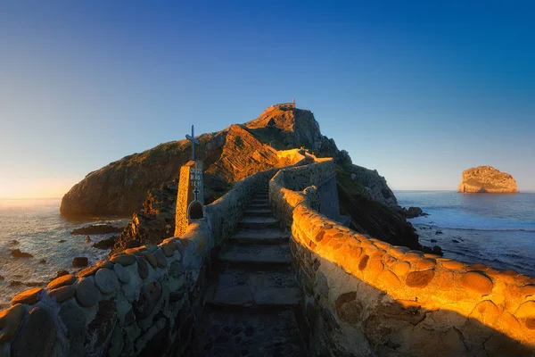 San Juan Gaztelugatxe Nei Paesi Baschi — Foto Stock