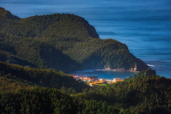 Desa Armintza Daerah Basque Dari Gunung Jata — Stok Foto