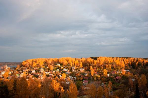 Città Ples Sul Fiume Volga Autunno — Foto Stock