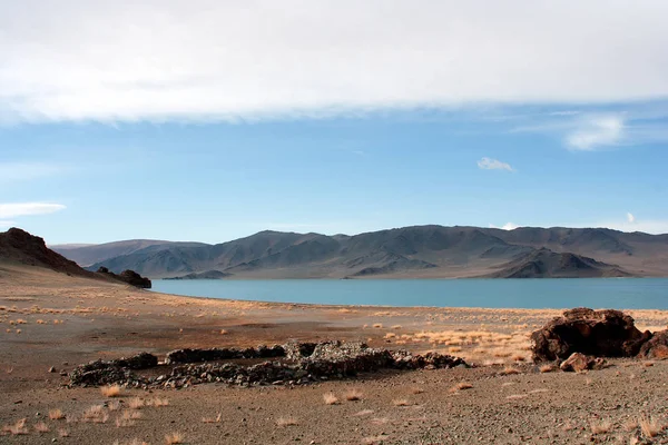 Área Lago Tolbo Mongólia — Fotografia de Stock