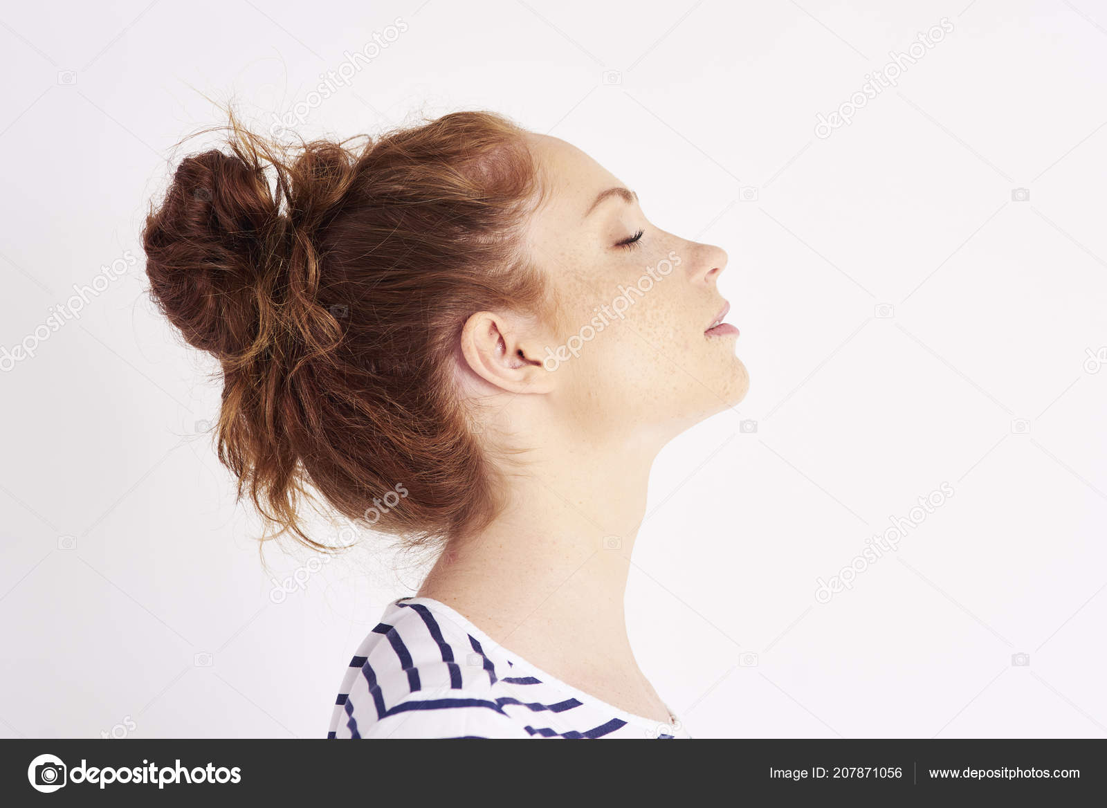 Profile View Woman Face Studio Shot Stock Photo Image By C Gpointstudio