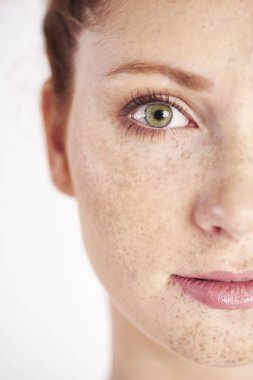 Doğru yeşil göz insan'ın, yakın çekim