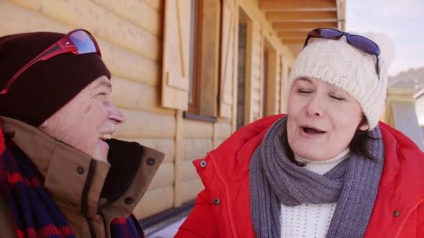 Kış Tatil Çift — Stok video