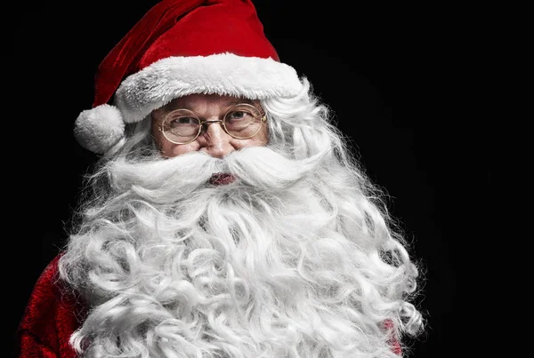 Portret Poważne Santa Claus Strzał Studio — Zdjęcie stockowe