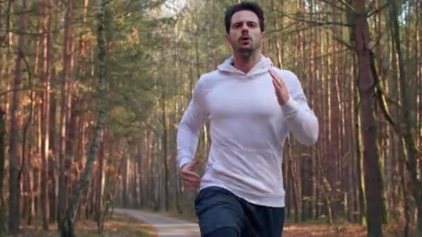 Τρέξιμο Είναι Τρόπος Για Υγιή Τρόπο Ζωής — Αρχείο Βίντεο